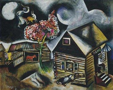 Chagall Lienzo - Lluvia contemporánea Marc Chagall